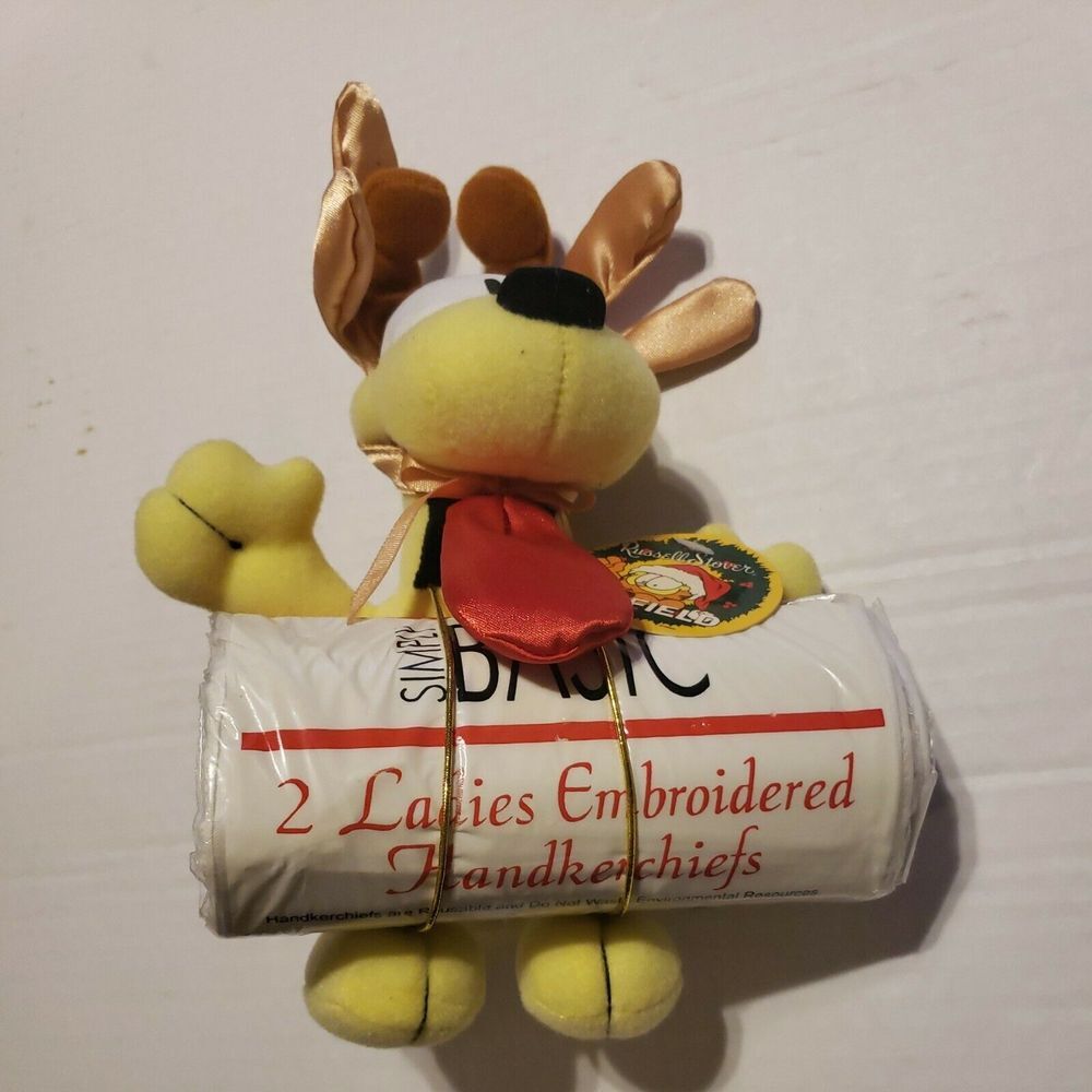 NWT VTG Odie Russell Stover‎ Christmas Reindeer Antlers Rare W/Ladies Kerchef